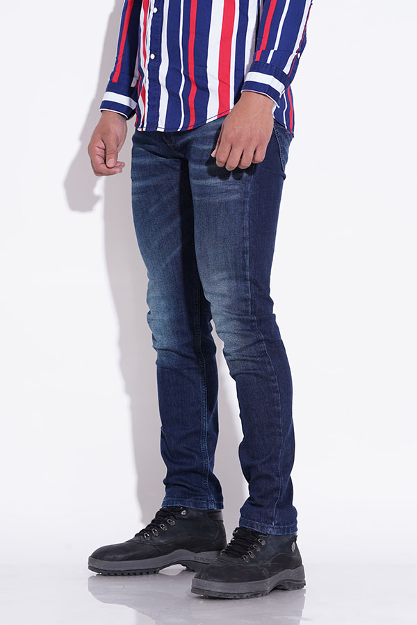 DK BLUE 5 POCKET MID-RISE NARROW FIT JEANS