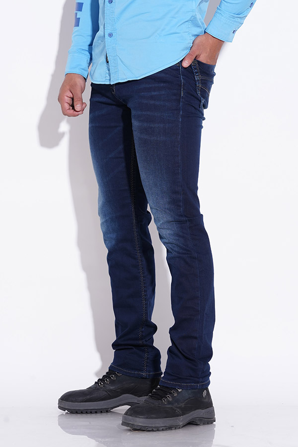 DK BLUE 5 POCKET MID-RISE JEANS