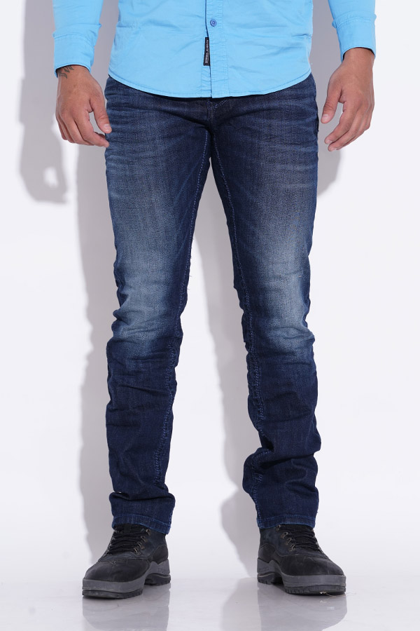 DK BLUE 5 POCKET MID-RISE JEANS