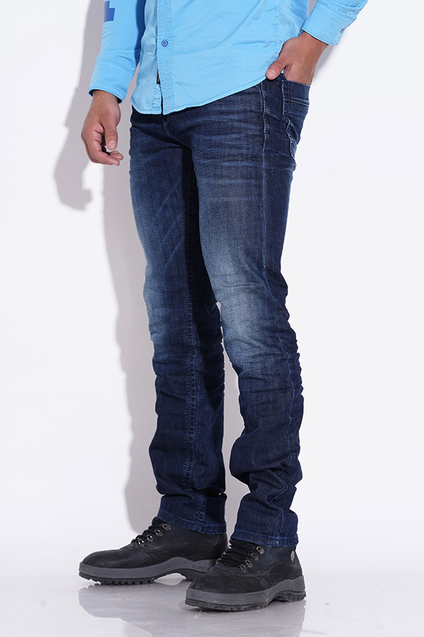 DK BLUE 5 POCKET MID-RISE JEANS