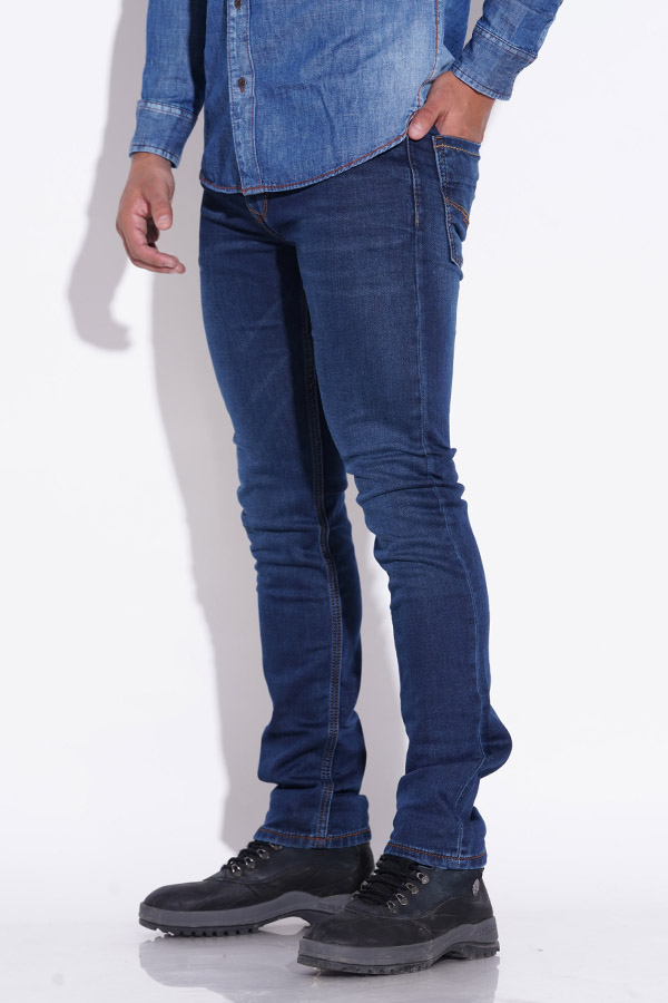 DK BLUE 5 POCKET MID-RISE JEANS