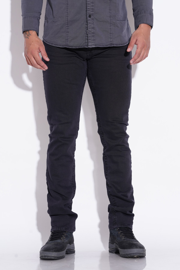 CHARCOAL 5 POCKET MID-RISE JEANS