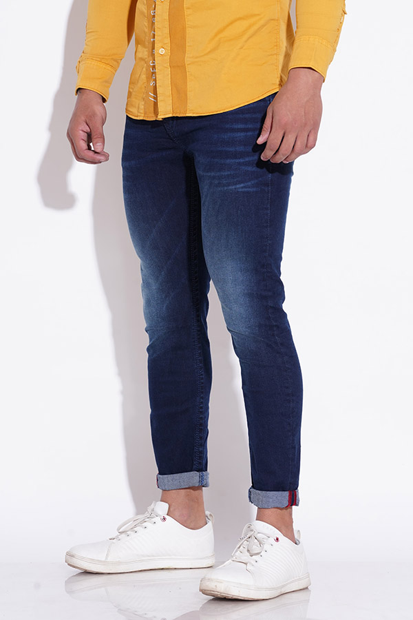 DK BLUE 5 POCKET LOW-RISE ANKLE LENGTH JEANS