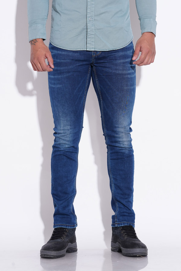 DK BLUE 5 POCKET MID-RISE NARROW FIT JEANS