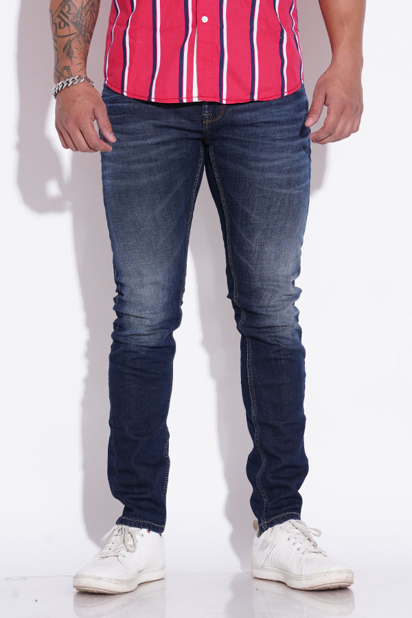 DK BLUE 5 POCKET MID-RISE NARROW FIT JEANS