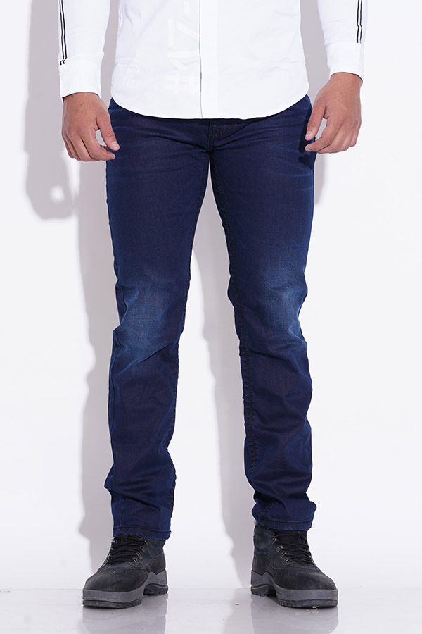 DK BLUE 5 POCKET MIDRISE REGULAR AND STREIGHT FIT JEANS