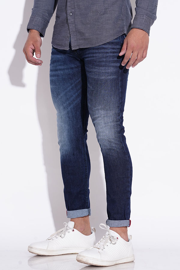 DK BLUE 5 POCKET LOW-RISE ANKLE LENGTH JEANS