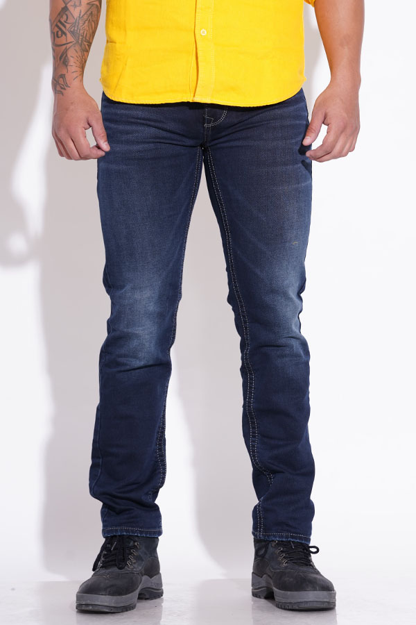 DK BLUE 5 POCKET MIDRISE REGULAR AND STREIGHT FIT JEANS