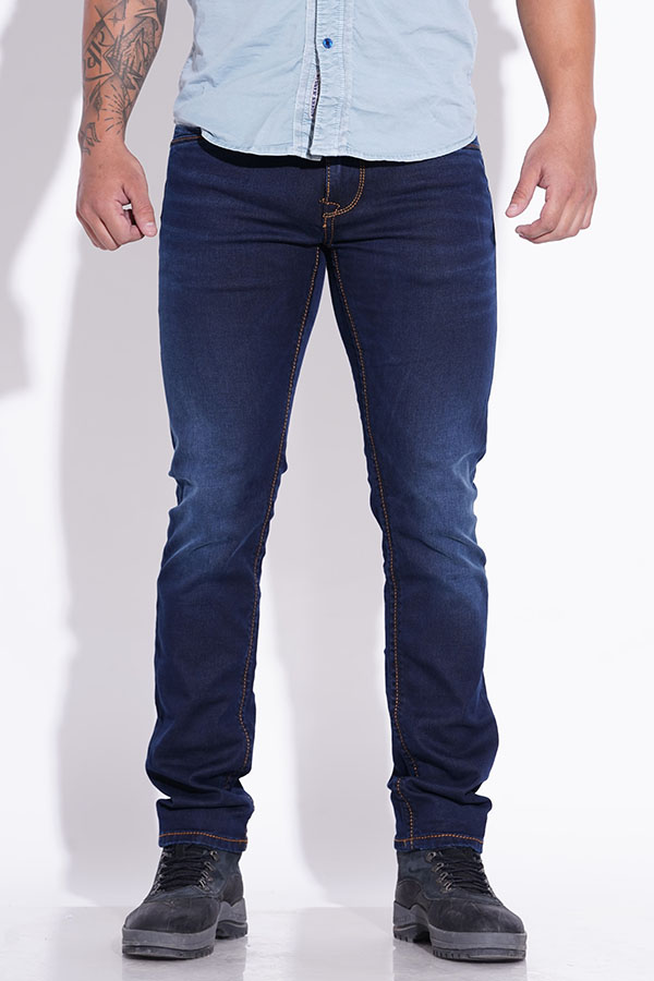 DK BLUE 5 POCKET MID-RISE JEANS