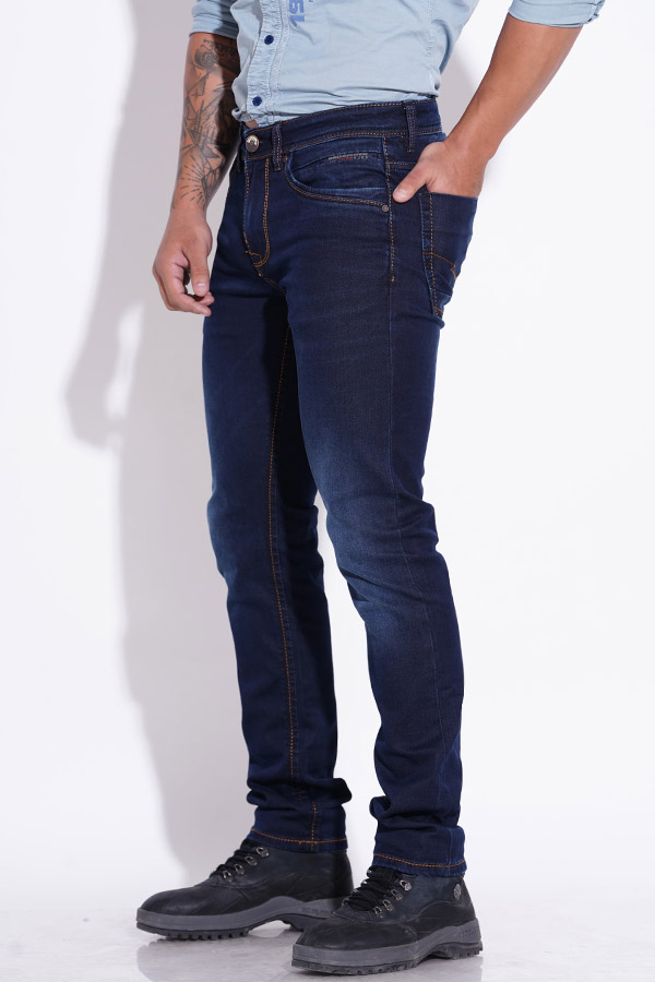 DK BLUE 5 POCKET MID-RISE JEANS