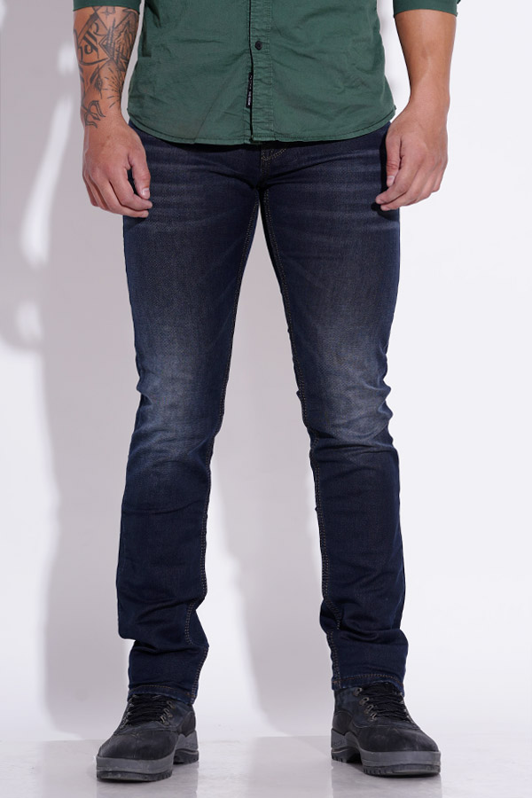 DK BLUE 5 POCKET MID-RISE JEANS