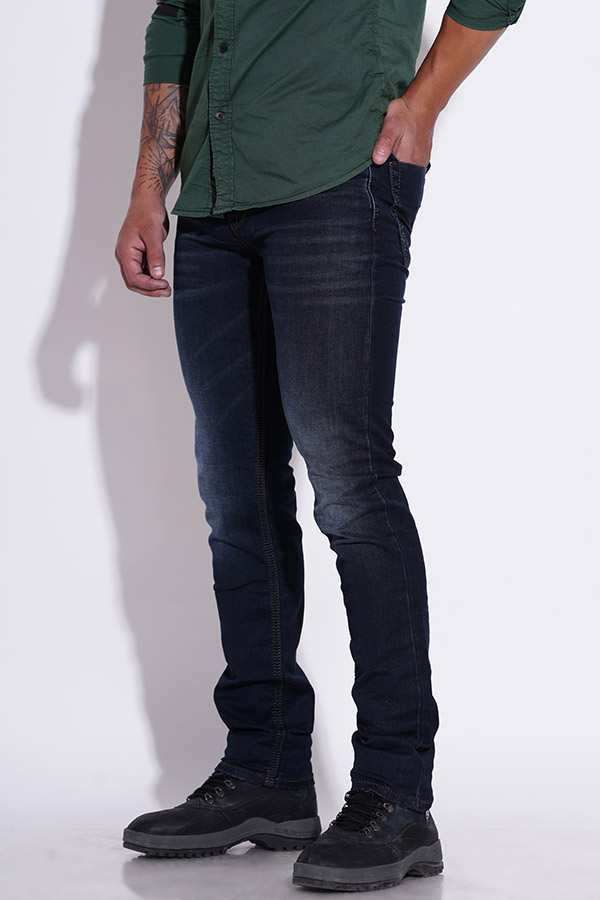 DK BLUE 5 POCKET MID-RISE JEANS