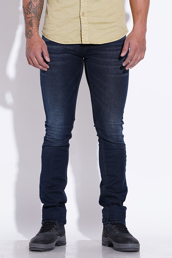 DK BLUE 5 POCKET MID-RISE JEANS