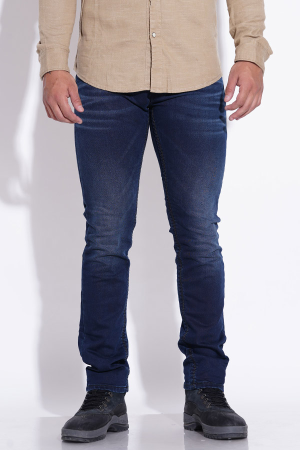 DK BLUE 5 POCKET MID-RISE JEANS