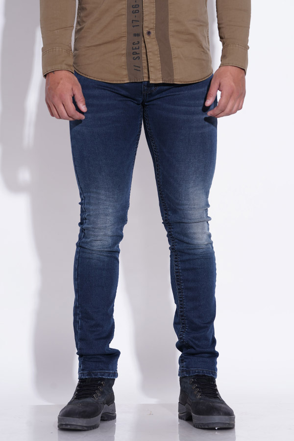 DK BLUE 5 POCKET MID-RISE JEANS