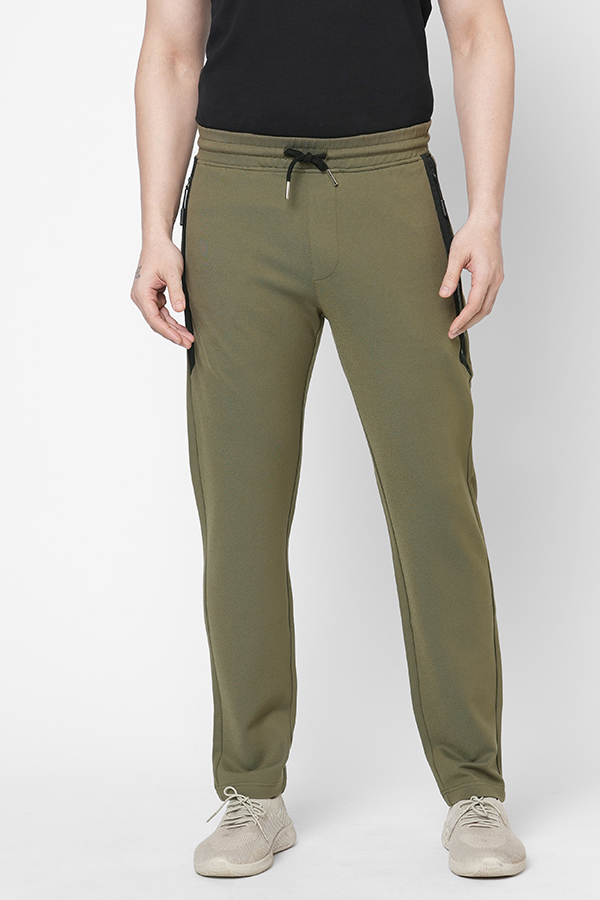 DK OLIVE ATHLEISURE TRACK PANT