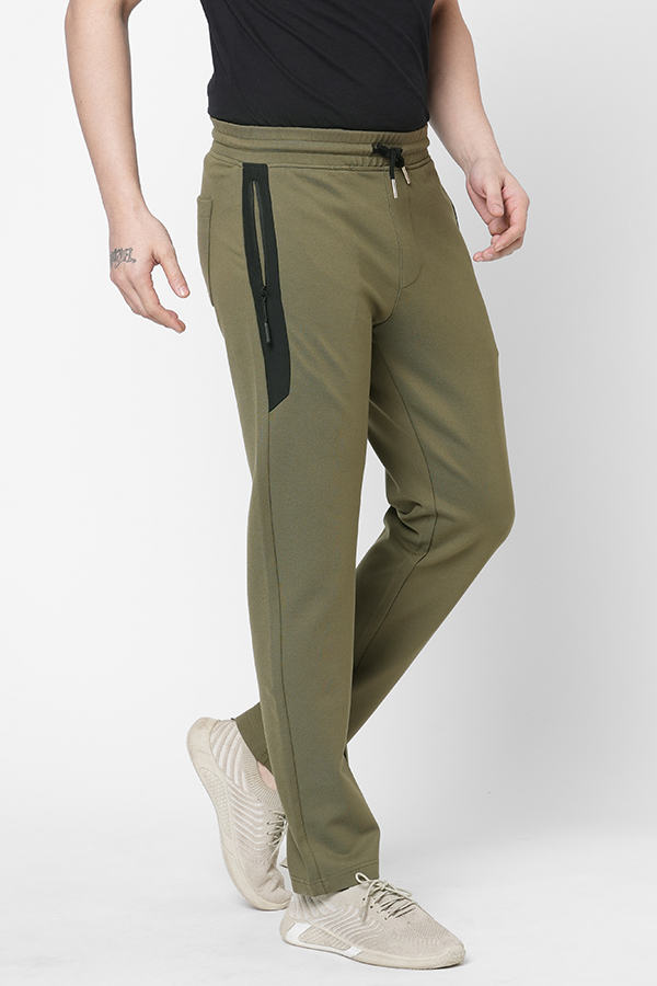 DK OLIVE ATHLEISURE TRACK PANT