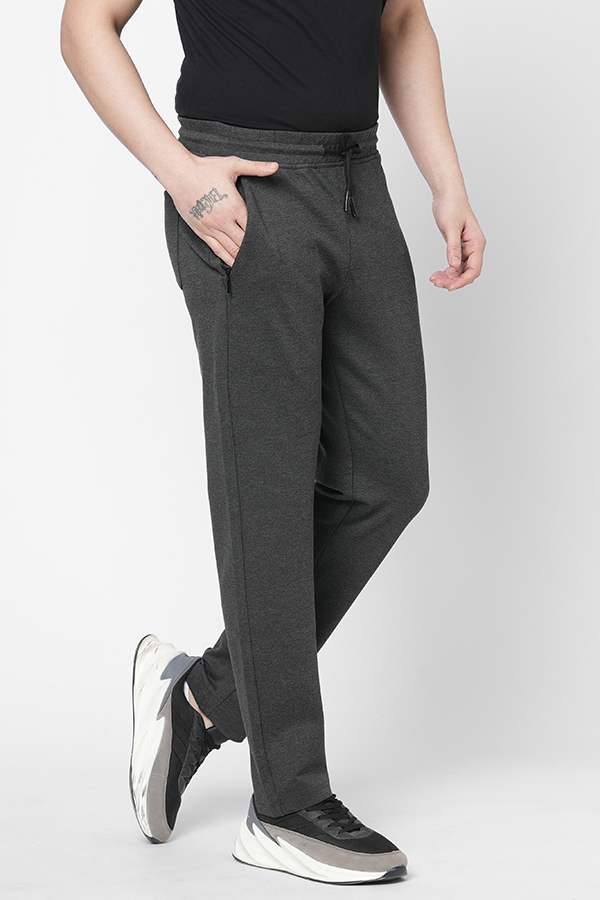 DK GREY ATHLEISURE TRACK PANT