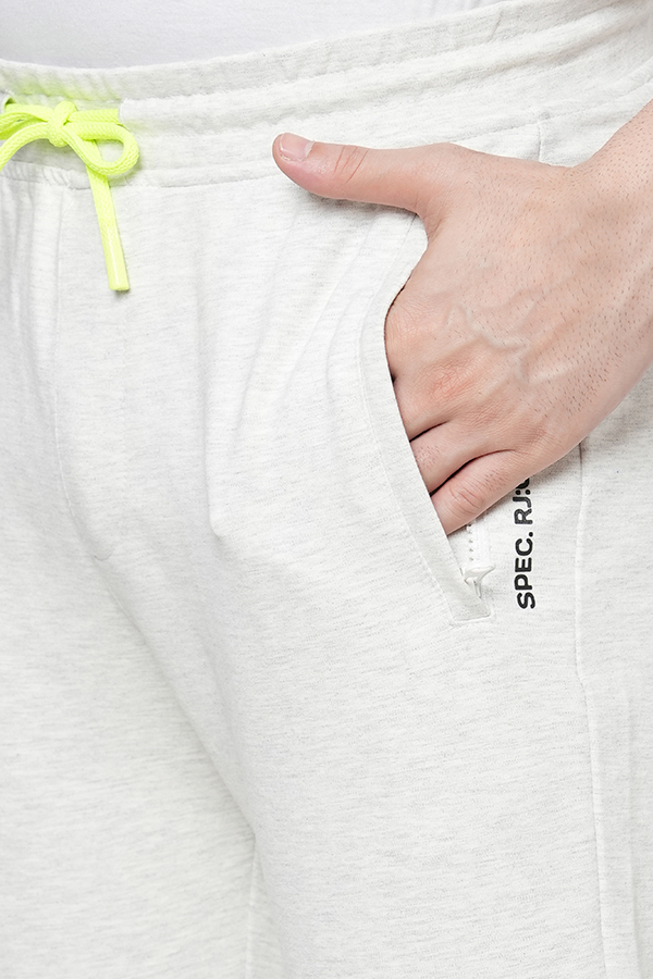 WHITE ATHLEISURE TRACK PANT