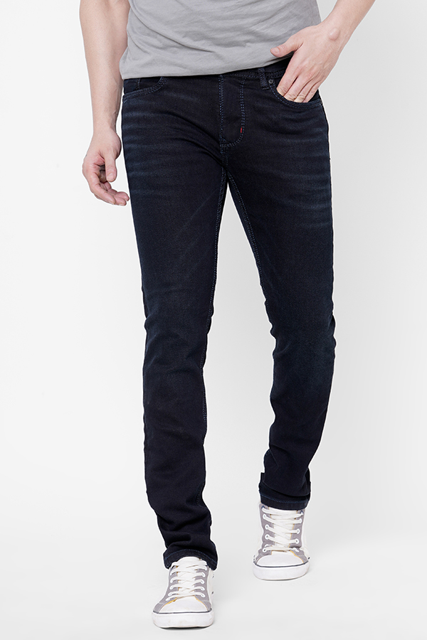 DK BLUE 5 POCKET MID-RISE NARROW FIT JEANS