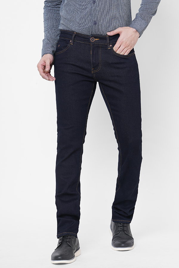 DK BLUE 5 POCKET MID-RISE NARROW FIT JEANS