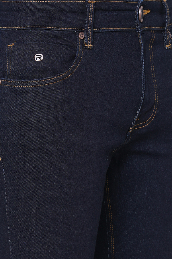 DK BLUE 5 POCKET MID-RISE NARROW FIT JEANS