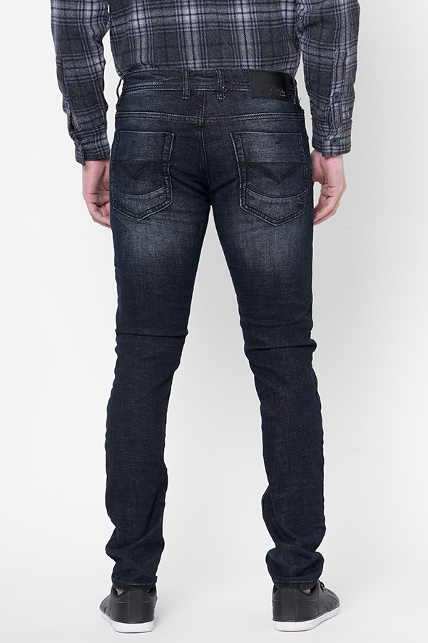 DK BLUE 5 POCKET MID-RISE NARROW FIT JEANS