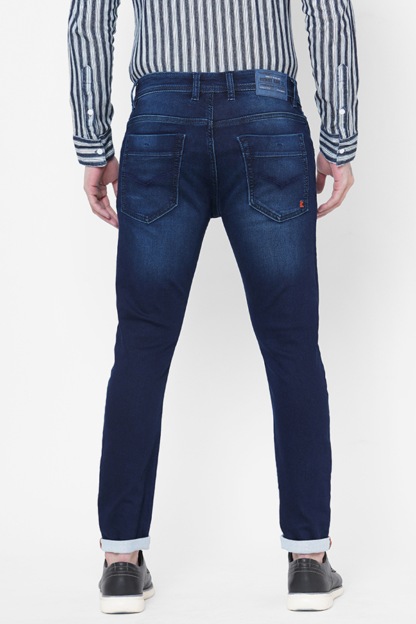 DK BLUE 5 POCKET LOW-RISE TAPERED ANKLE LENGTH JEANS