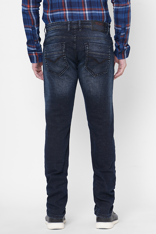 DK BLUE 5 POCKET MID-RISE NARROW FIT JEANS