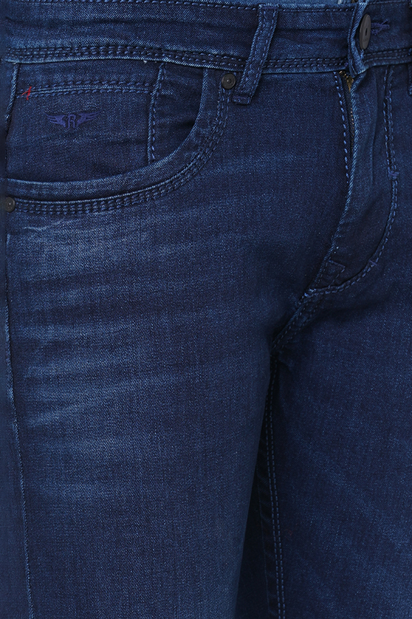 DK BLUE 5 POCKET MID-RISE NARROW FIT JEANS