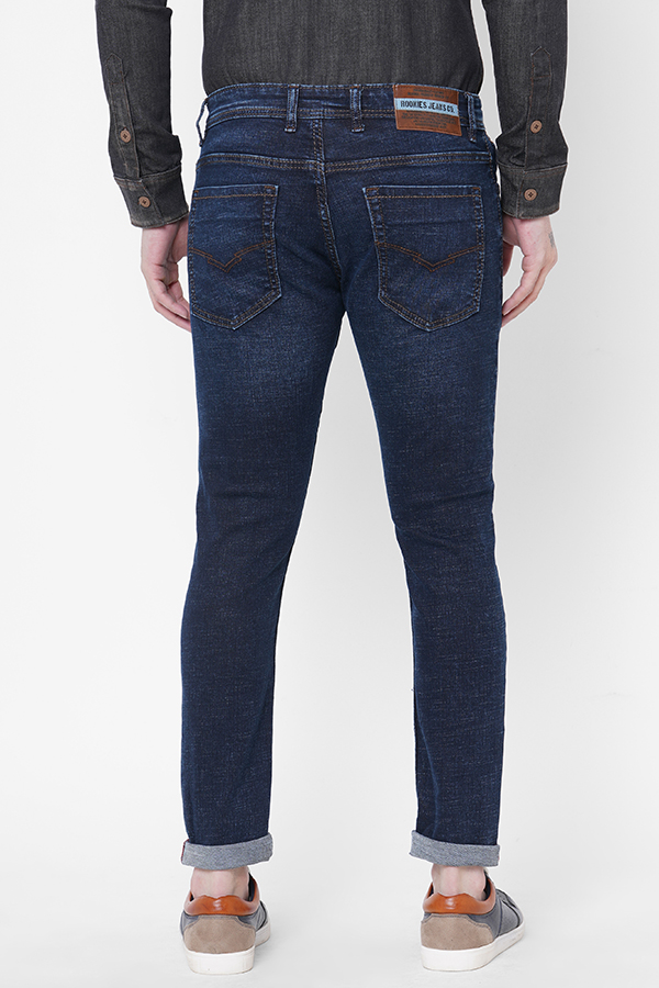 DK BLUE 5 POCKET LOW-RISE TAPERED ANKLE LENGTH JEANS