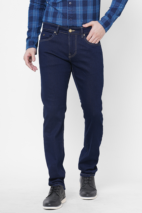 DK BLUE 5 POCKET MID-RISE NARROW FIT JEANS