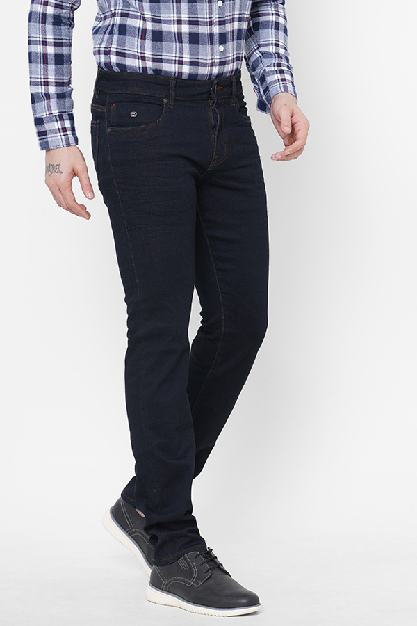 DK BLUE 5 POCKET MID-RISE NARROW FIT JEANS