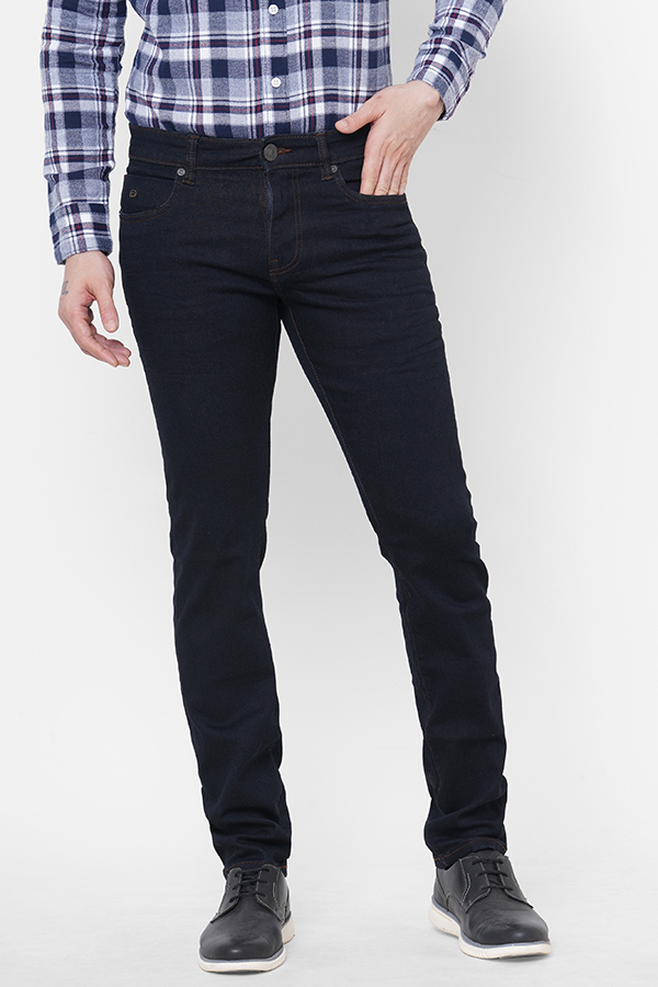 DK BLUE 5 POCKET MID-RISE NARROW FIT JEANS