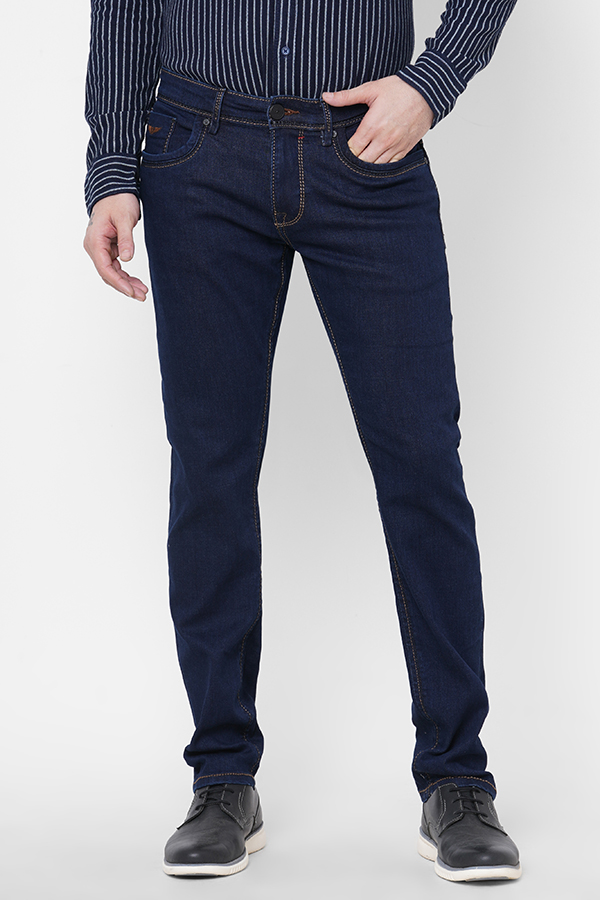 DK BLUE 5 POCKET MID-RISE NARROW FIT JEANS