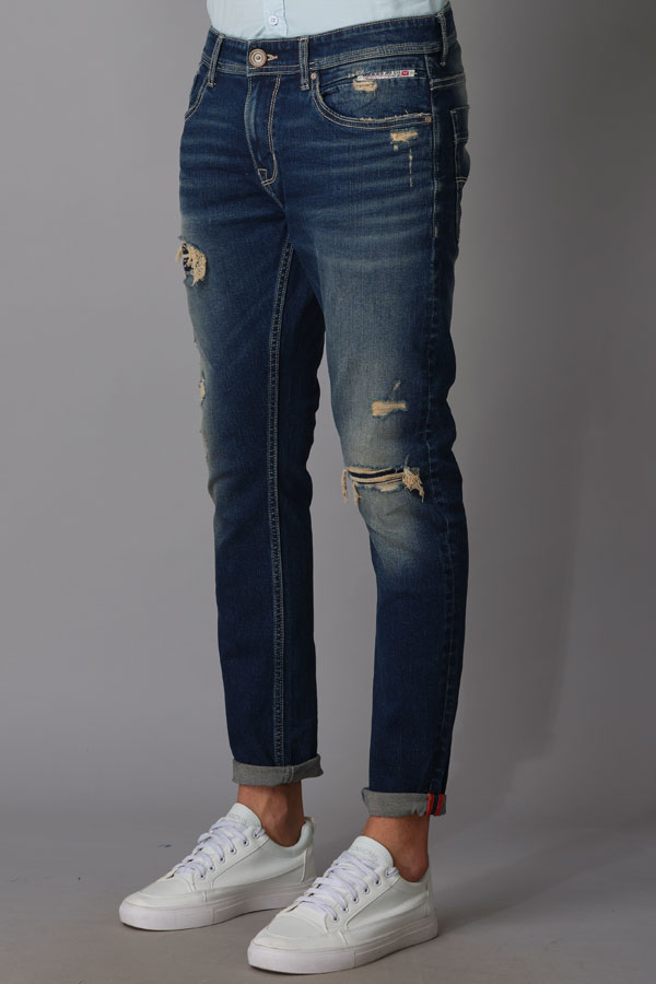 DK BLUE 5 POCKET LOW-RISE ANKLE LENGTH JEANS (SPRINGSTEEN FIT)