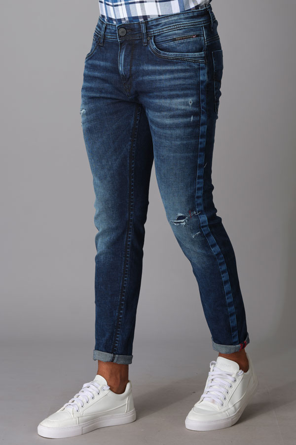 DK BLUE 5 POCKET LOW-RISE ANKLE LENGTH JEANS (SPRINGSTEEN FIT)