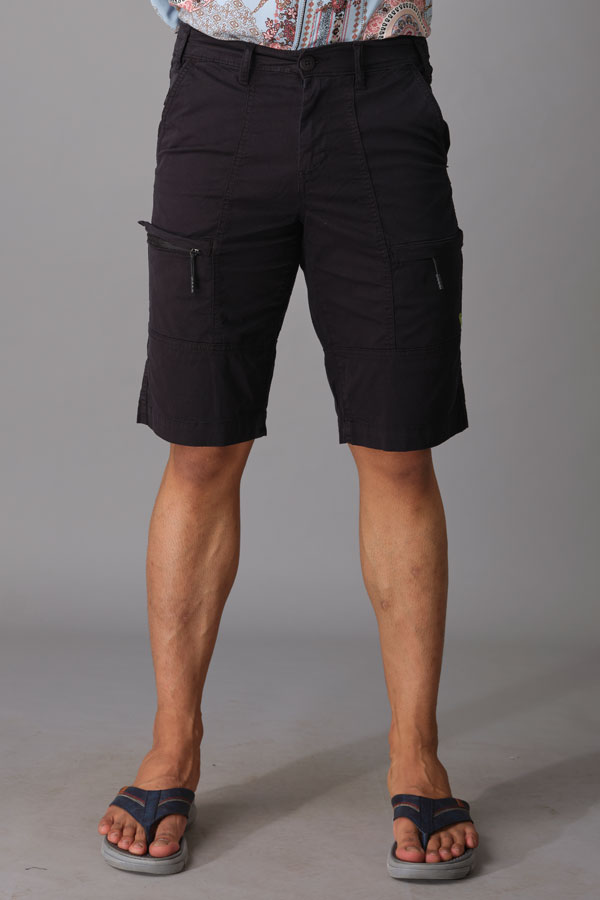 BLACK CARGO SHORT (CARGO SLIM)