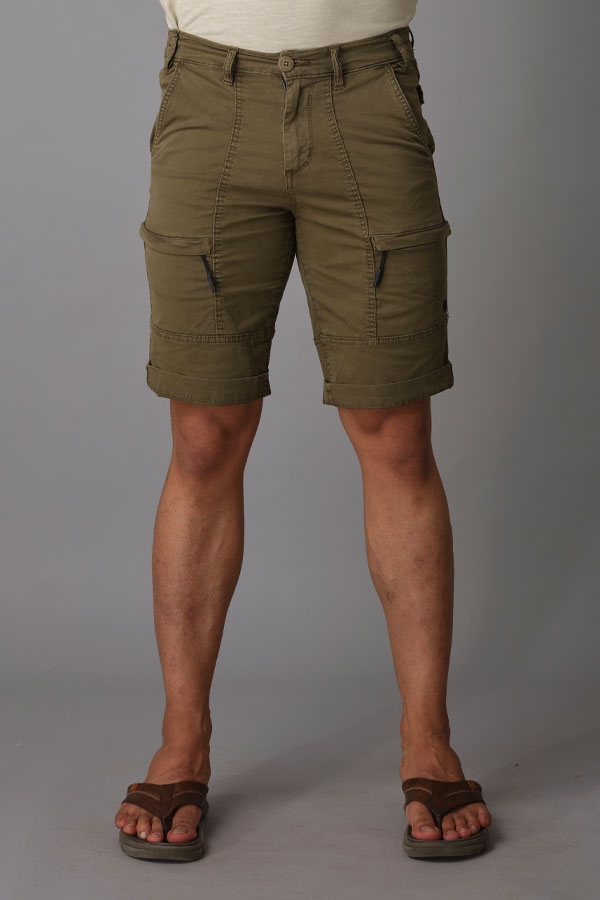 OLIVE DRAB CARGO SHORT (CARGO SLIM)