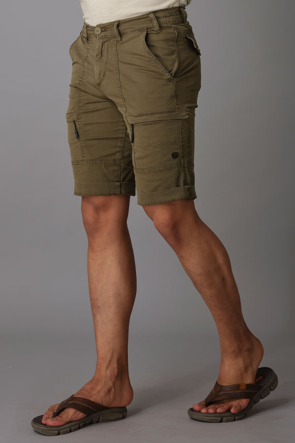 OLIVE DRAB CARGO SHORT (CARGO SLIM)