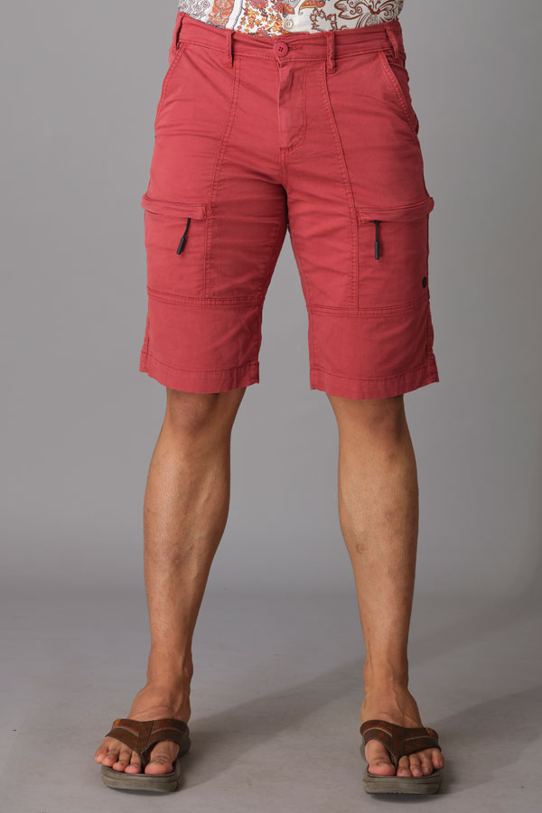 RED CARGO SHORT (CARGO SLIM)