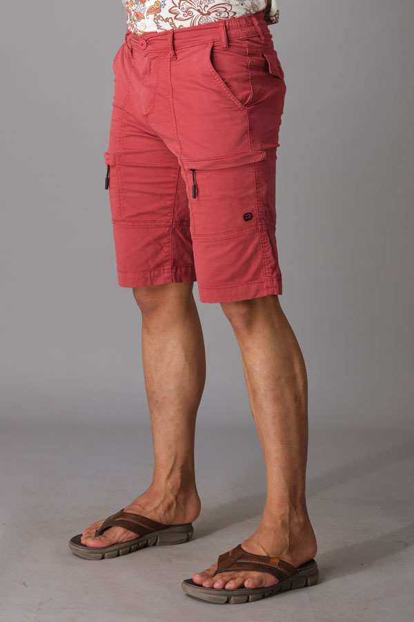 RED CARGO SHORT (CARGO SLIM)