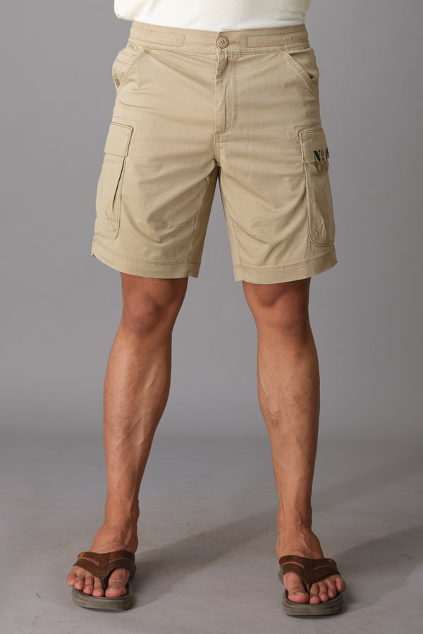 KHAKI COTTON SHORT (COTTON SLIM)