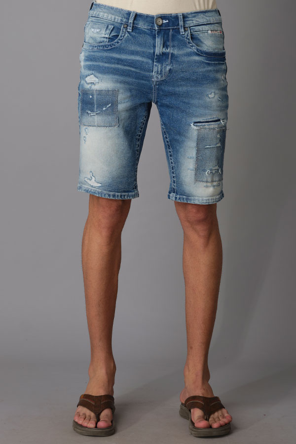 LT BLUE DENIM SHORT (DENIM SLIM)