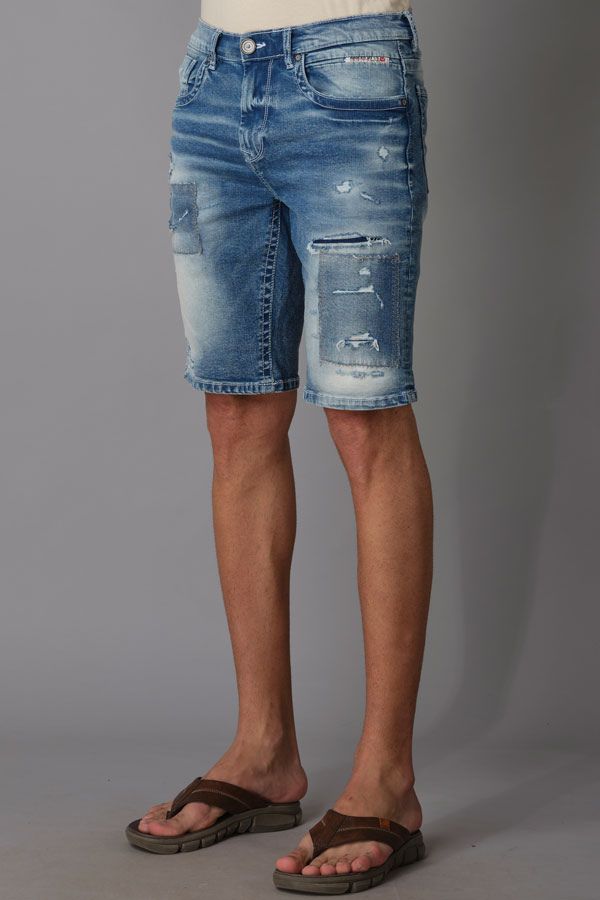 LT BLUE DENIM SHORT (DENIM SLIM)