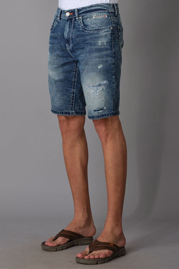 MED BLUE DENIM SHORT (DENIM SLIM)