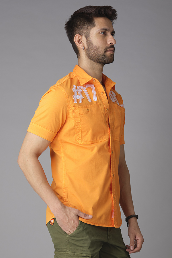 TANGELO HALF SLEEVE COTTON SHIRT (AXEL H/SLV FIT)