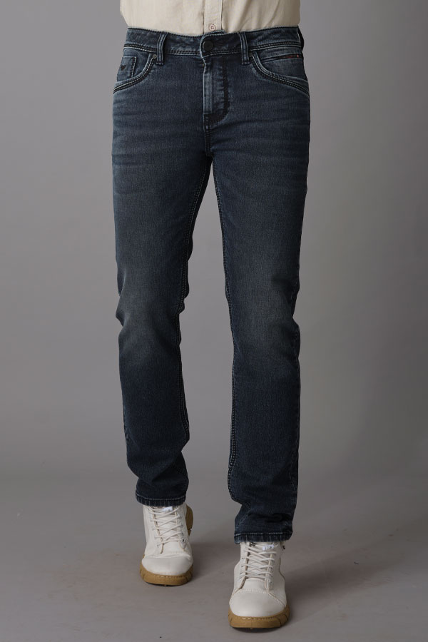 DK BLUE 5 POCKET MIDRISE REGULAR AND STREIGHT FIT JEANS (MORRISON FIT)