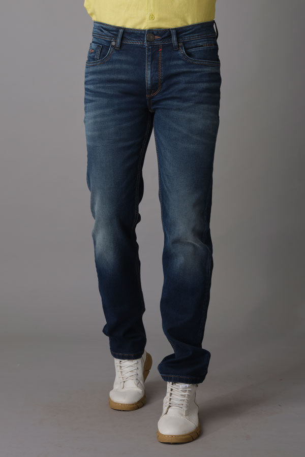 DK BLUE 5 POCKET MIDRISE REGULAR AND STREIGHT FIT JEANS (MORRISON FIT)