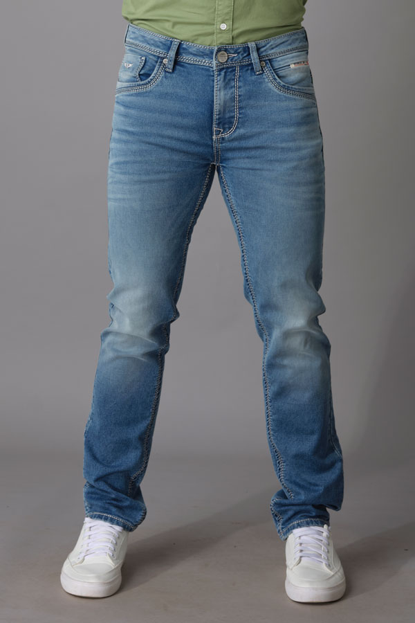 MED BLUE 5 POCKET MIDRISE REGULAR AND STREIGHT FIT JEANS (MORRISON FIT)